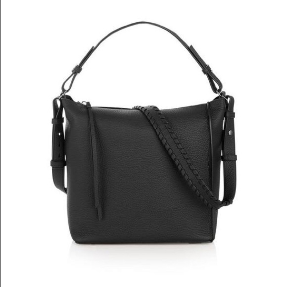 AllSaints Kita Large North/South Leather Tote